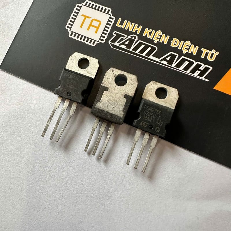 Mosfet 75NF75 Cũ Tháo Máy Chân dài